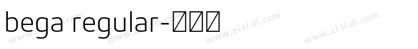 bega regular字体转换